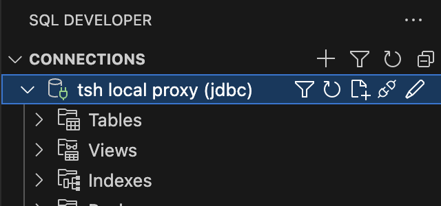 SQL Developer (VS Code) Connected (JDBC)
